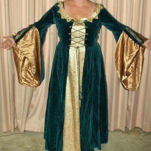 Renaissance medieval-style gown Custom-made one of a kind